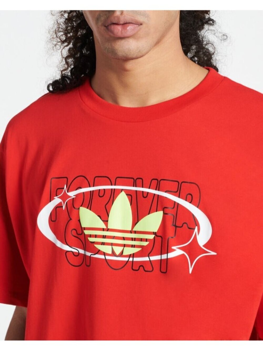 Adidas Men Original Trefoil Forever T-Shirt Red Size 2XL new - Picture 3 of 11